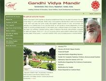 Tablet Screenshot of gandhividyamandir.org.in